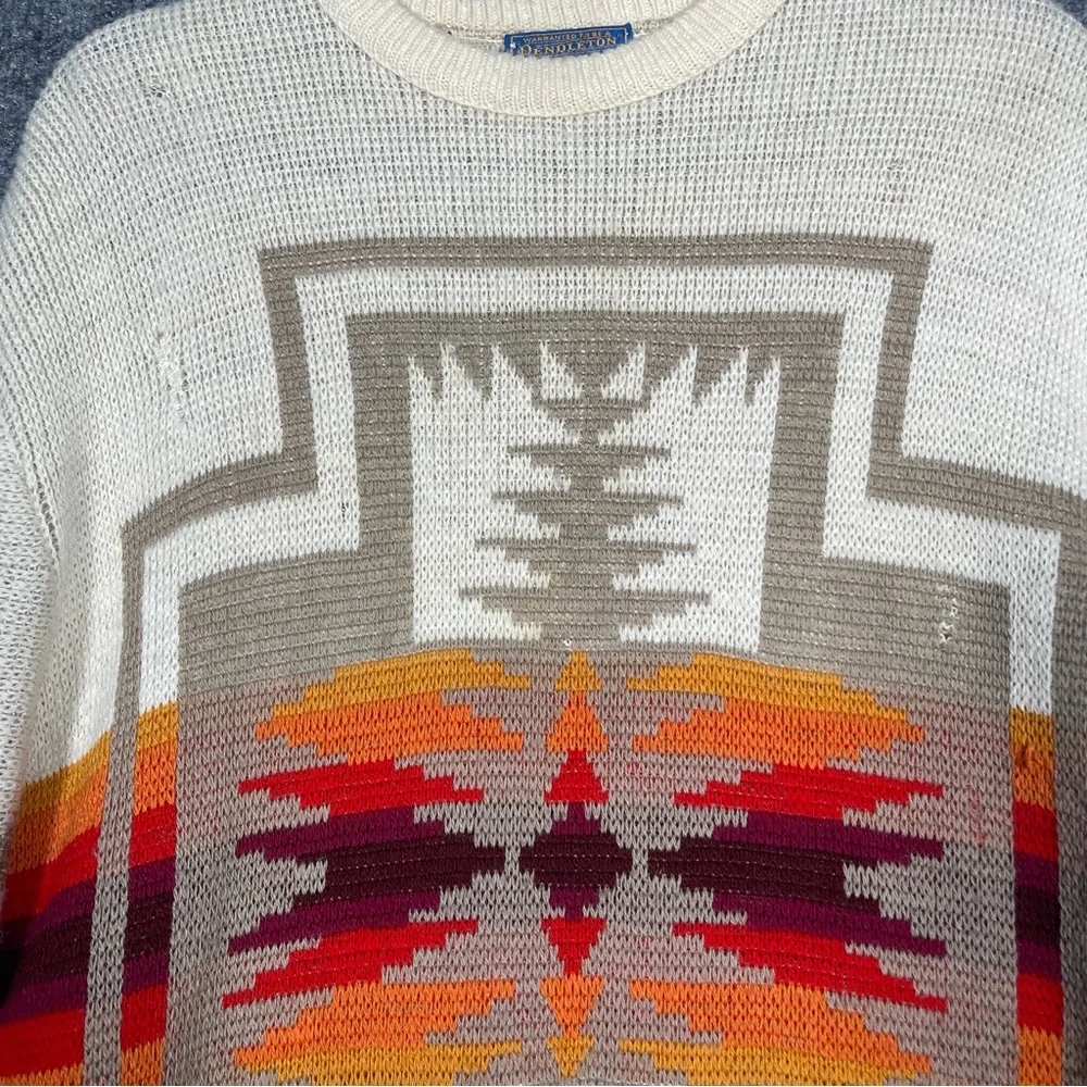 Pendleton Mens Medium 100% Wool High Grade Western Wear‎ Aztec Tribal Sweater - Picture 7 of 12